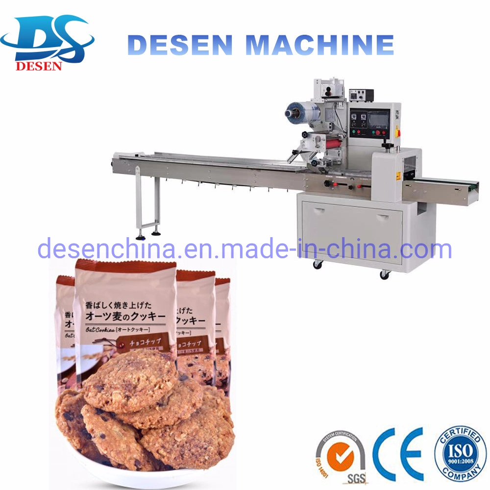 Full Automatic Egg Roll Chocolate Cereal Bar Cookies Packaging Line Biscuit Feeder Egg Roll Packing Line