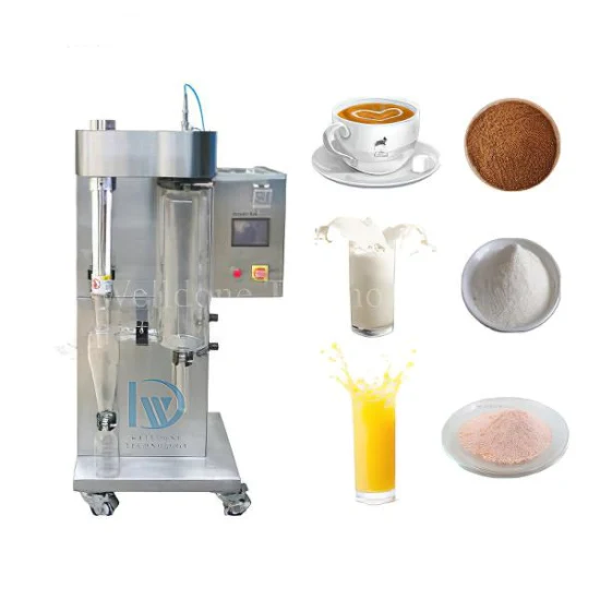 CE 실험실 미니 분무 건조기, 산업용 커피 우유 계란 분말 제조 기계